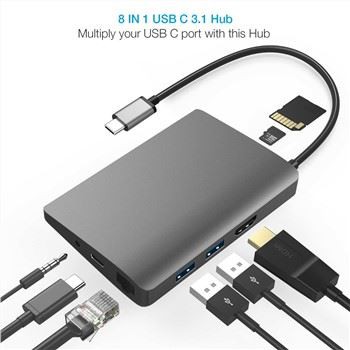 Hub di tipo C 8 in 1
